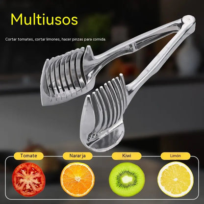 🍅 Cortador Manual de Cocina de Acero Inoxidable | Guía para Cortes Uniformes de Tomate, Limón, Cebolla y Más