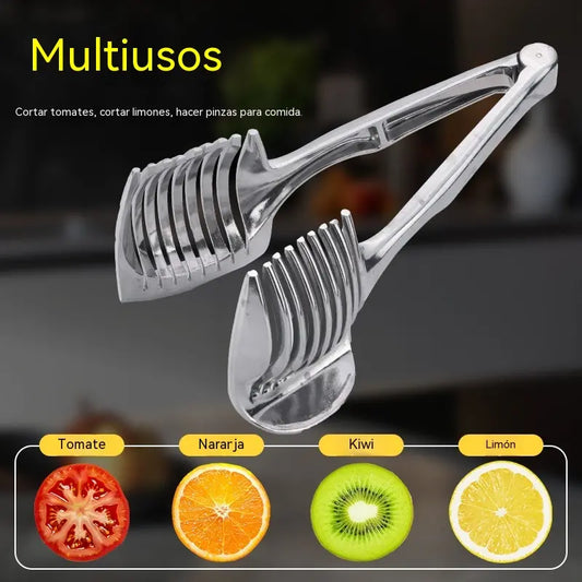 🍅 Cortador Manual de Cocina de Acero Inoxidable | Guía para Cortes Uniformes de Tomate, Limón, Cebolla y Más