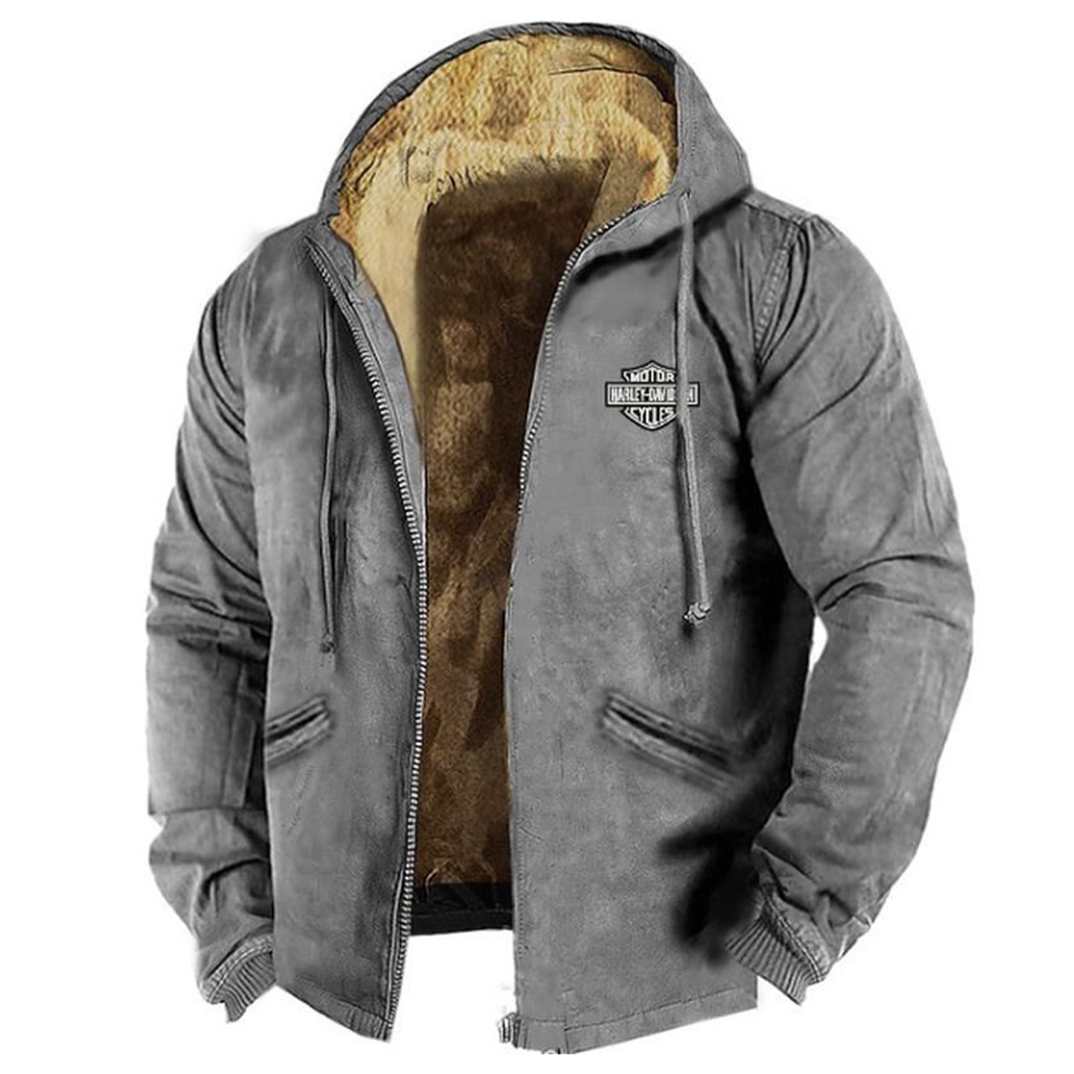 🔥🧥【M-5XL】 Módna pánska jesenná a zimná voľná bunda z hrubšieho zamatového materiálu_4160516
