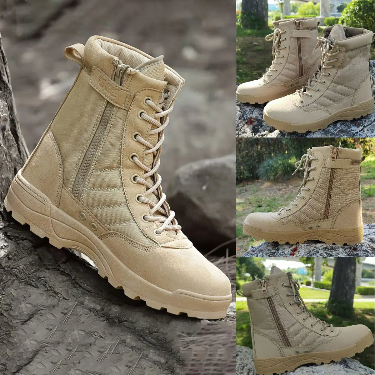 🔥👍【38-45】Botas tácticas de alta calidad para otoño e invierno para hombres y mujeres: impermeables, cálidas y resistentes al desgaste