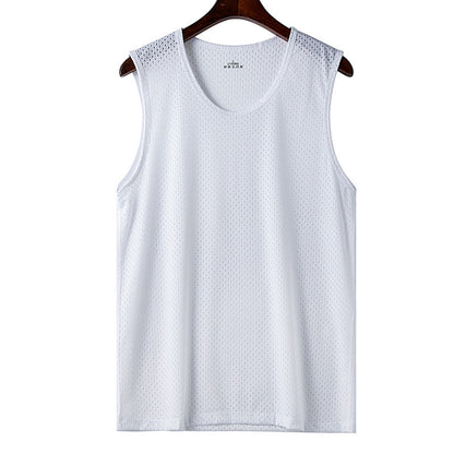🔥🔥【Compre 1 y obtenga 1 gratis】【30-120kg】Camiseta informal de seda helada para hombre ✅ Ligera, transpirable y de secado rápido.