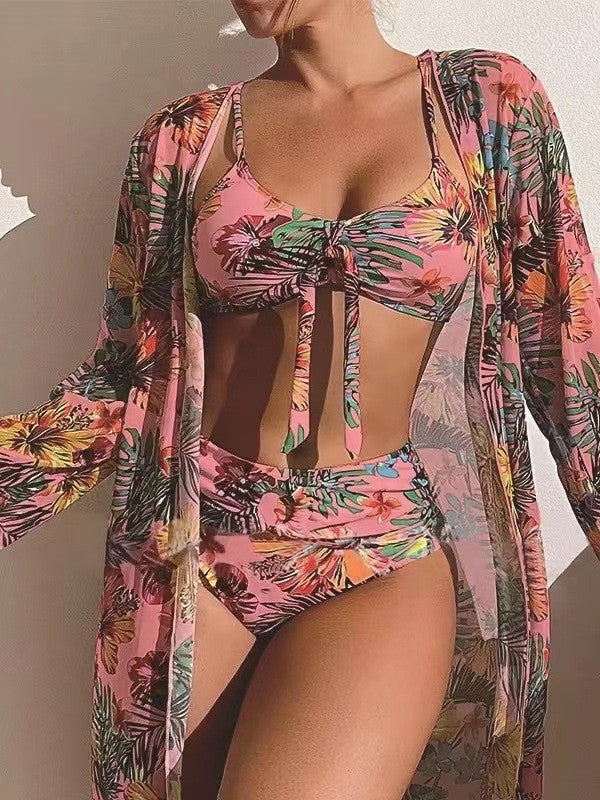 👙【S-2XL】2024 nová módní třídílná sada plavek 3702308