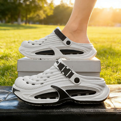 👟50% DE DESCUENTO🌬️Sandalias multiusos 2 en 1 para hombre: suela gruesa de EVA, antideslizante y extremadamente ligeras y transpirables🏃‍♂️