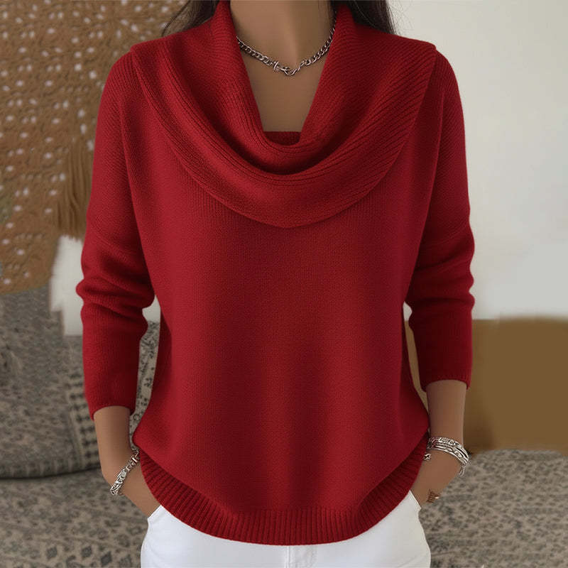 🔥【S-3XL】Nowy sweter z długim rękawem w jednolitym kolorze na jesień/zimę_4187568