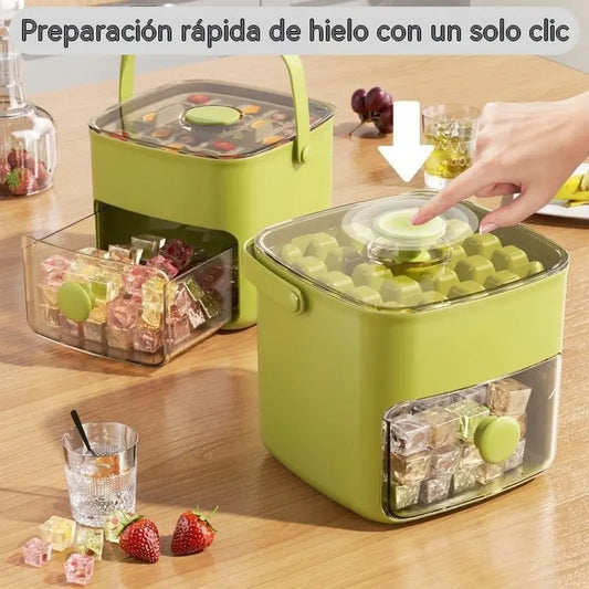 🧊 Bandeja para cubitos de hielo 2026 con tapa: hacer hielo es fácil.