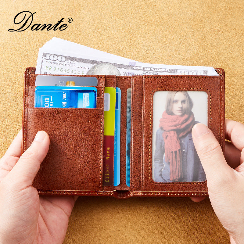 ¡Último día con 50% de descuento! 👝✨ Nueva cartera antirrobo de cuero genuino para hombre_4203379