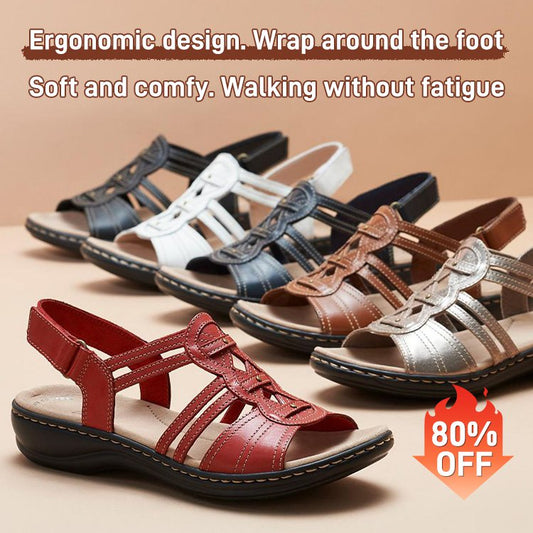 👡【35-43】 Měkké a pohodlné dámské sandály z pravé kůže