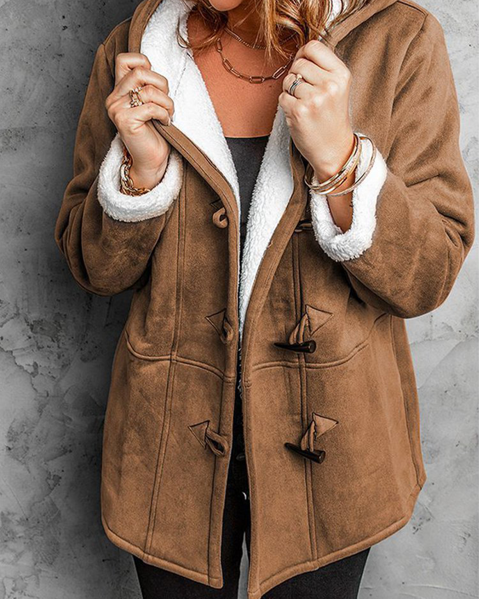 🐏🥼💖【Nueva colección de invierno 43% de descuento】2025 Abrigo de mujer elegante y cálido de ante con forro polar, S-5XL, abrigo de invierno/para el día a día_4206157