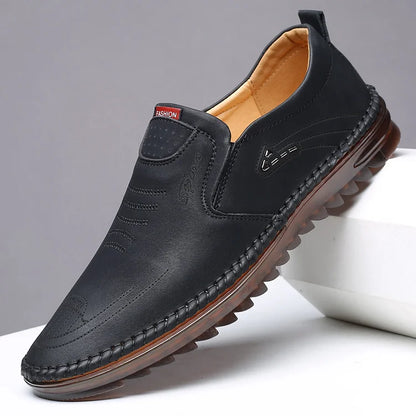 【39-44】Zapatos casuales de cuero genuino para hombre con estilo
