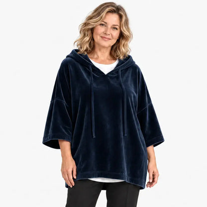 【S-5XL】Sudadera con capucha y corte holgado con bajo acanalado – Otoño/Invierno 2026