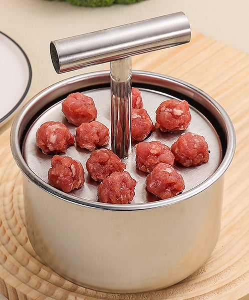 【30%OFF】Rozsdamentes acél húsgolyó formázó, praktikus konyhai eszköz – ideális hús- és halgolyókhoz🍖🐟