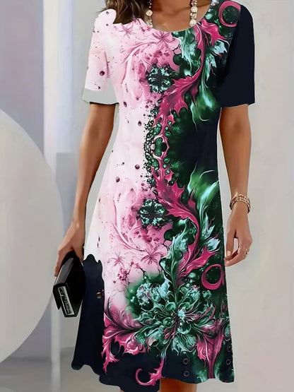 👗 ✨【S-3XL】Vestido casual de verano para mujer con estampado floral tridimensional