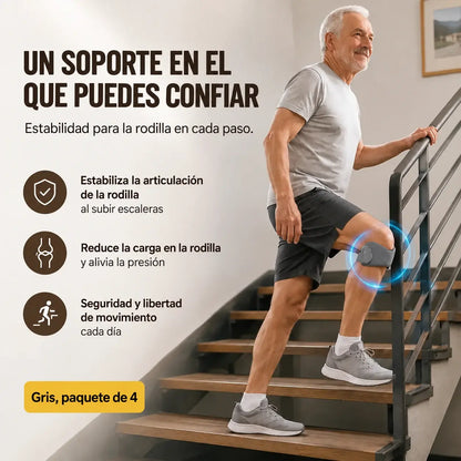 【2 pares (4 unidades)】🏃‍♀️ Rodillera deportiva con soporte cómodo y seguro