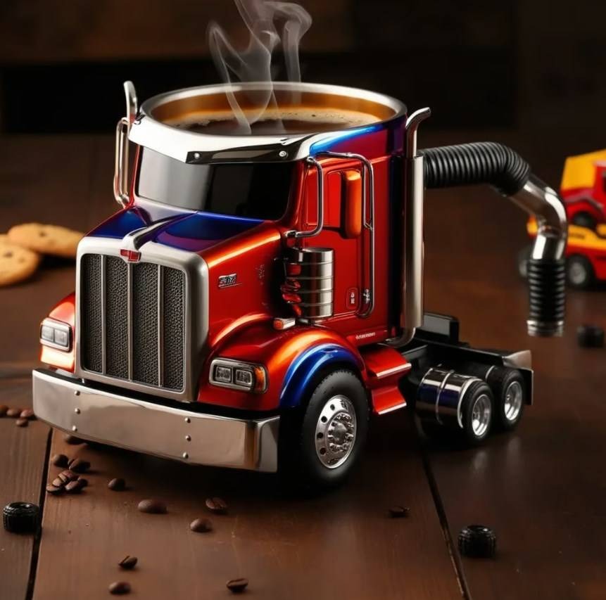 🚛【Žhavý výprodej letošního roku】Ručně vyráběné hrnky na kávu pro kamiony_4066668