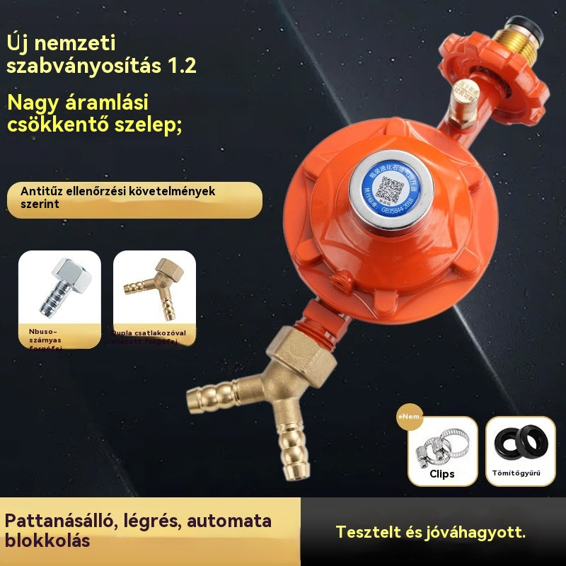 💥🏡Robbanásbiztos gáznyomásmérő nyomáscsökkentővel💥