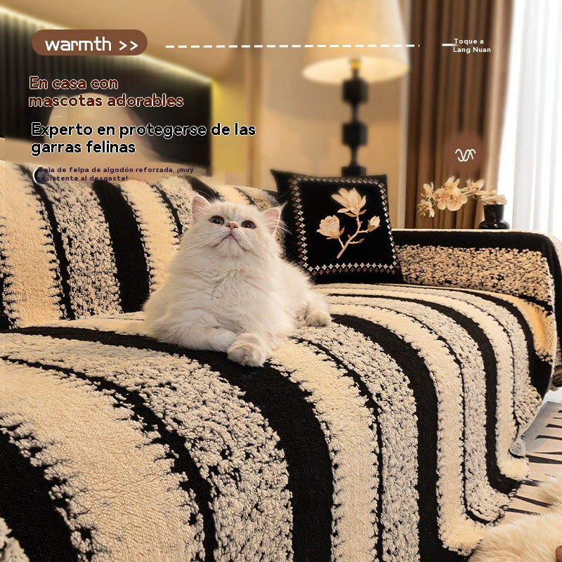 🛋️Különleges ajánlat: 🎉Puha és csúszásmentes plüss kanapéhuzatok🍂【180*150cm】_4193070