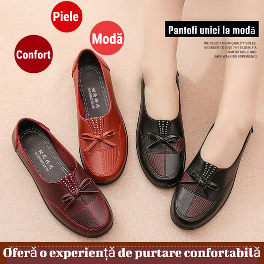👡【35-41】Nová módní měkká kožená ležérní plochá obuv