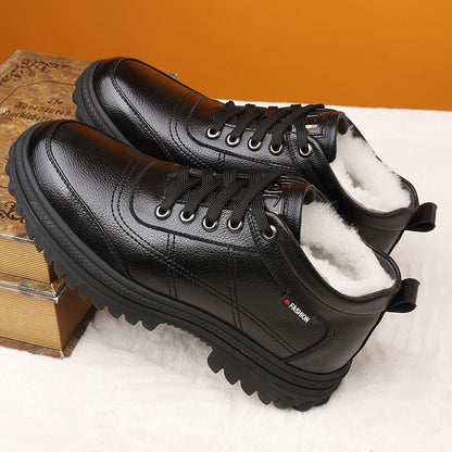 🔥【39-44】Zapatos de hombre para invierno con suela gruesa y forro cálido, de alta calidad y muy cómodos._4203914