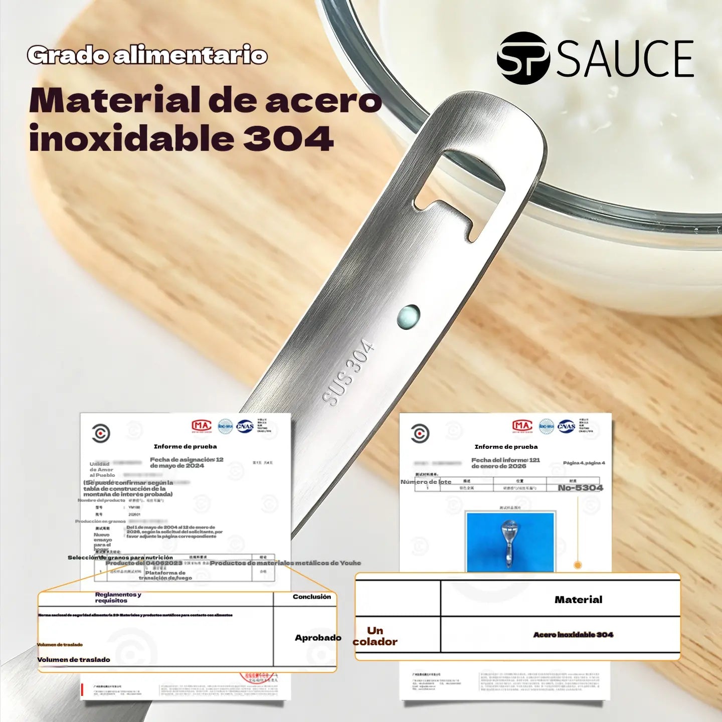 🔥50% de descuento🔥🥄Cuchara y colador multifuncional de acero inoxidable 304