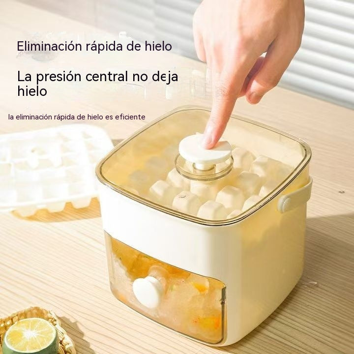 🧊 Bandeja para cubitos de hielo 2026 con tapa: hacer hielo es fácil.-4299211