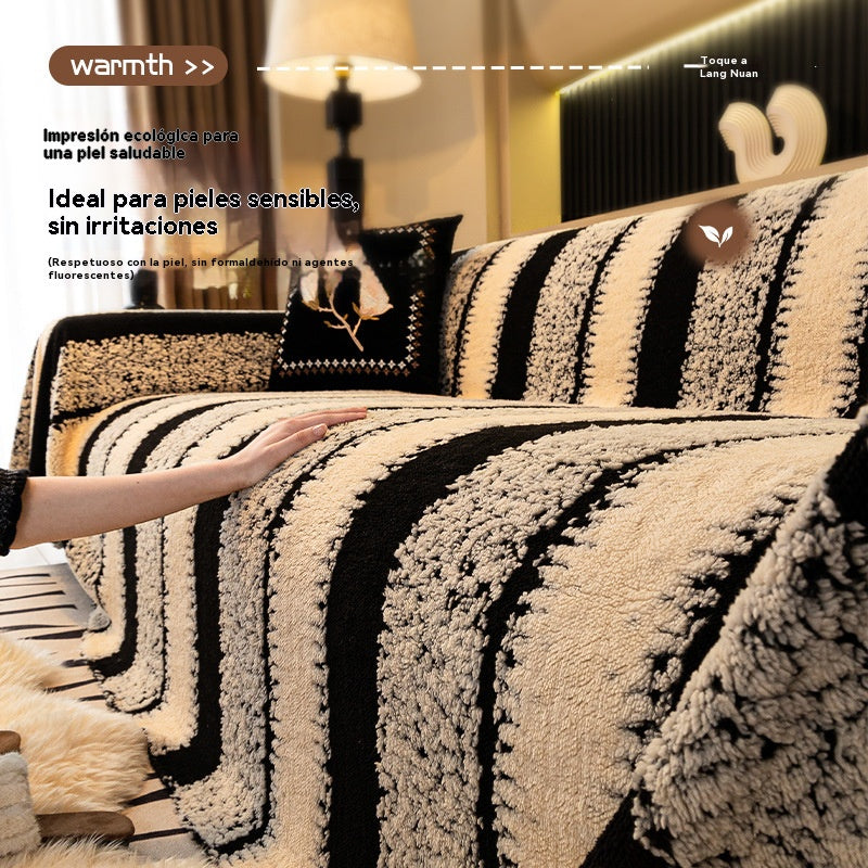 🛋️Különleges ajánlat: 🎉Puha és csúszásmentes plüss kanapéhuzatok🍂【180*150cm】_4193070