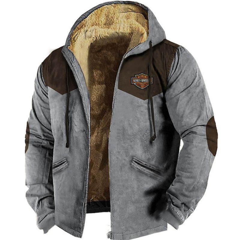 🔥🧥【M-5XL】 Módna pánska jesenná a zimná voľná bunda z hrubšieho zamatového materiálu_4160516