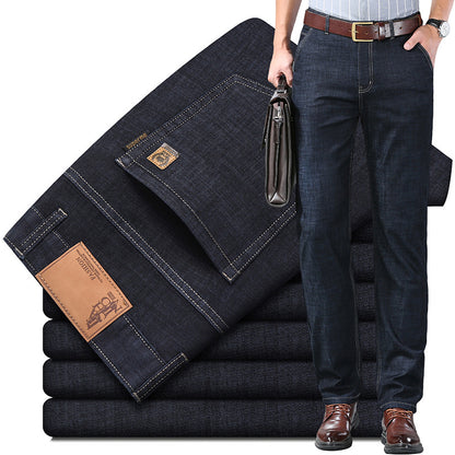 🔥🔥【60-110 kg】👖👖 Vaqueros de hombre, rectos, informales, versátiles, en tallas grandes