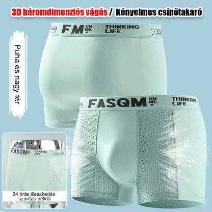⏰【6 piezas 29 euros】Calzoncillos bóxer de malla transpirable de seda helada para hombre