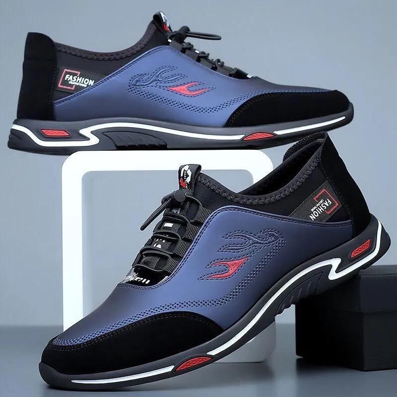 👞Zapatos de negocios informales y transpirables para hombre de cuero genuino ✅Desodorante ✅Suela de cuero suave ✅De moda y versátil