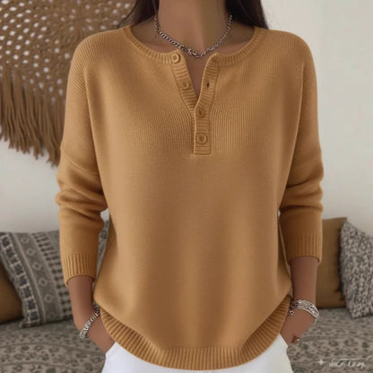 🌷【S-3XL】Női egyszerkeszű V-faszkú pulóver, laza és casual stílusú_4186086