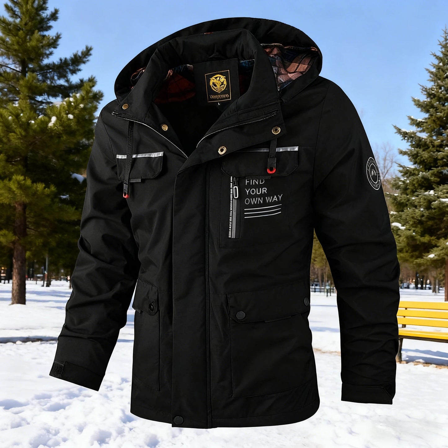 🔥🔥【【M-6XL】Új, vastag, meleg ősz- téli férfi kabát, amely szellőálló és vízálló_ 4189859