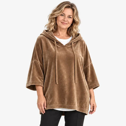 【S-5XL】Sudadera con capucha y corte holgado con bajo acanalado – Otoño/Invierno 2026