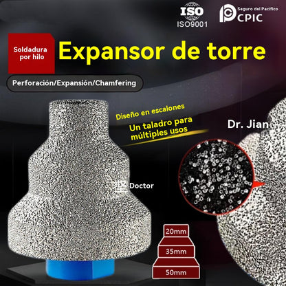 🔥⚒️Escariador de agujeros estilo pagoda, ✅Perforación/escariado/biselado✅Diseño escalonado, taladro multiusos