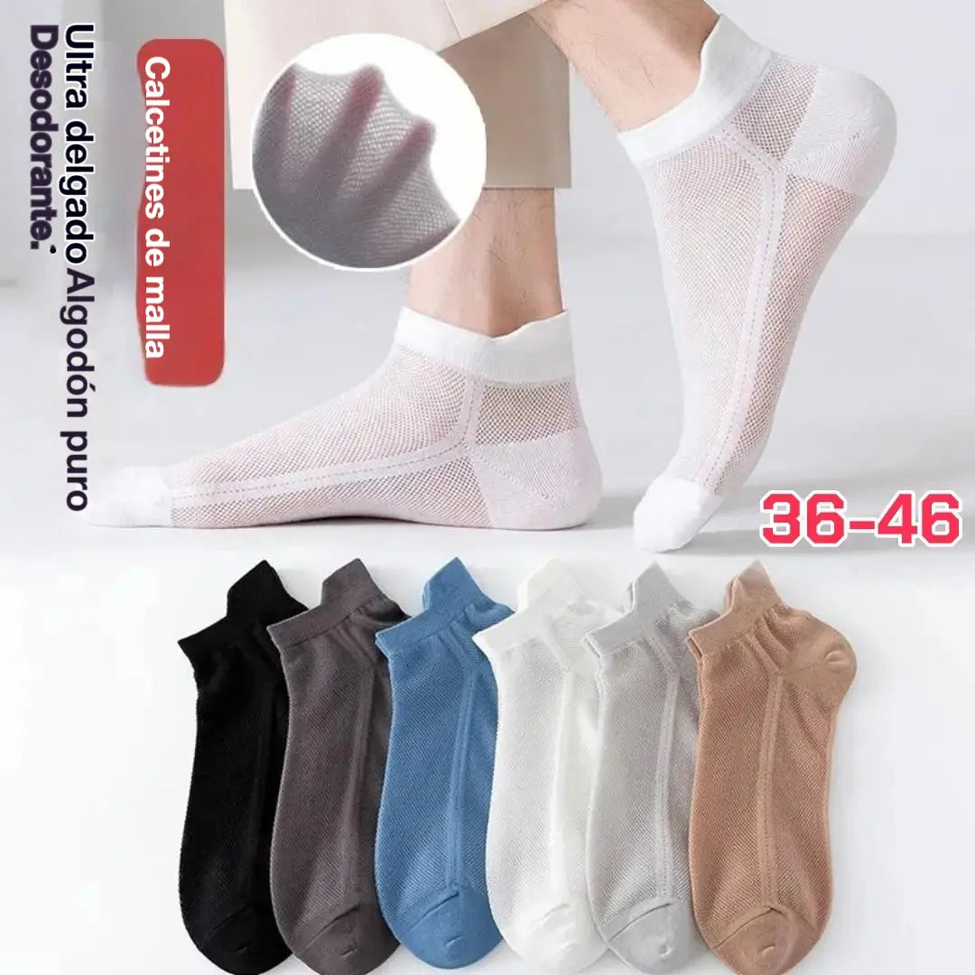 🧦🧦【10 pares 25 euros】Calcetines de negocios transpirables, antibacterianos y desodorantes para hombre【36-46】