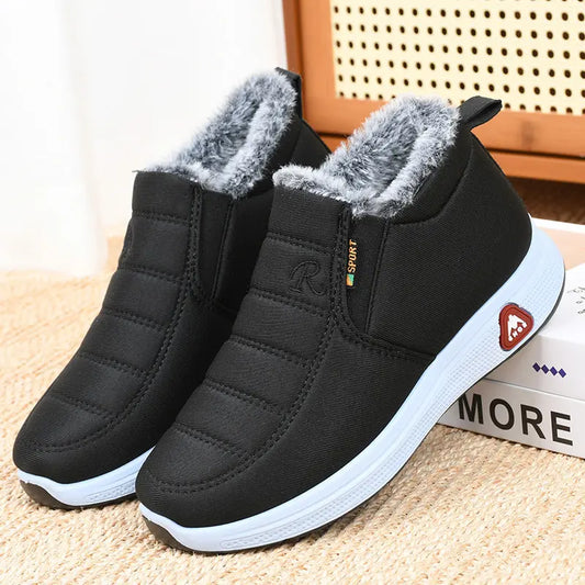 🔥Terciopelo y engrosamiento🔥【35-41】Zapatos de invierno impermeables de algodón cálido para mujer