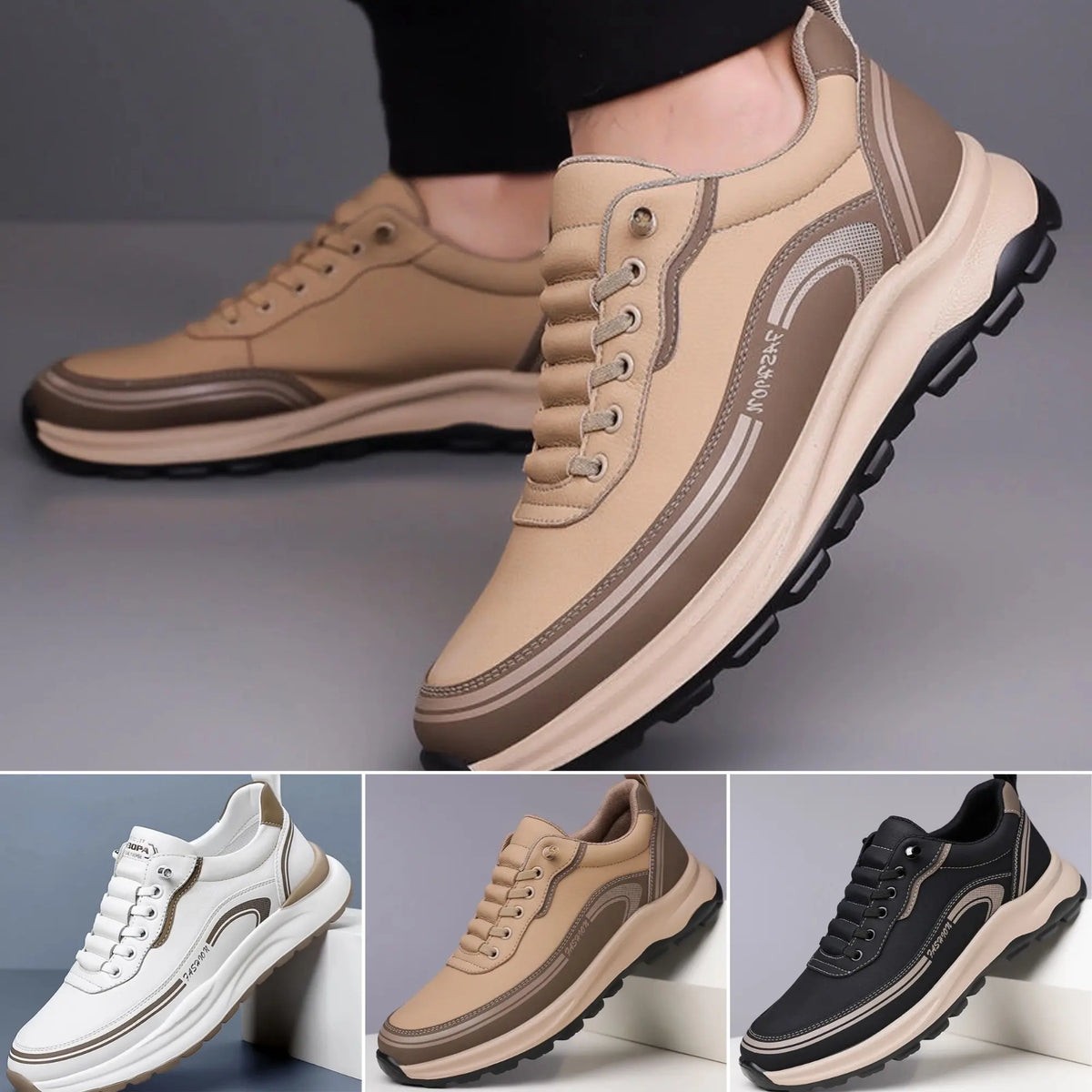 🔥Pago contra entrega👟【39-45】2026 nuevos zapatos casuales deportivos de moda impermeables y a prueba de polvo, versátiles y ligeros, suela suave antideslizante