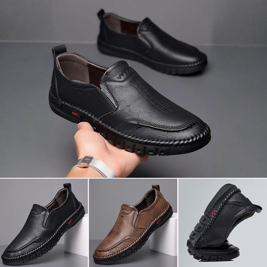 🏆【39-44】👞Zapatos de piel para hombre – suaves, cómodos y antideslizantes