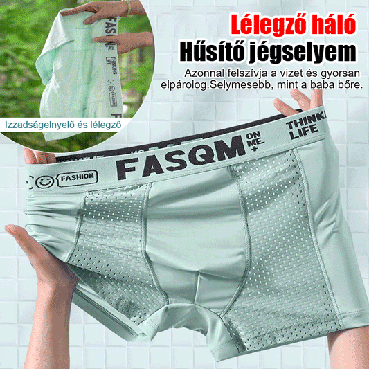 ⏰【6 piezas 29 euros】Calzoncillos bóxer de malla transpirable de seda helada para hombre