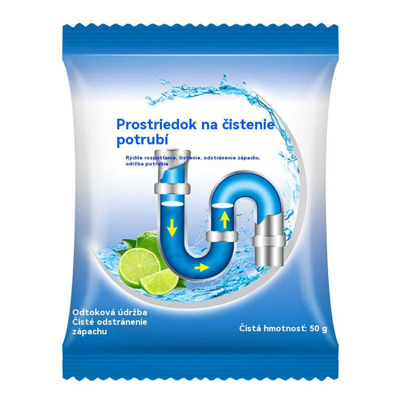🔥【Kúpte 3, získajte 3 zadarmo】6 balení za 24 € 💪Silný prostriedok na odstraňovanie upchatia a korózie potrubí, vhodný na rozpúšťanie olejových škvŕn v toaletách, podlahových odtokoch, kanalizácii a kuchyniach