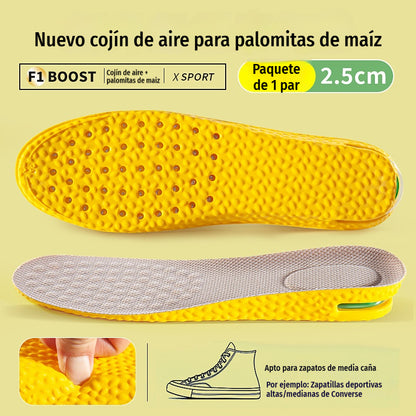💥【Compra uno y llévate otro gratis】2 pares por 24 euros 👟Plantillas cómodas con cojín de aire y efecto de aumento de estatura 📈