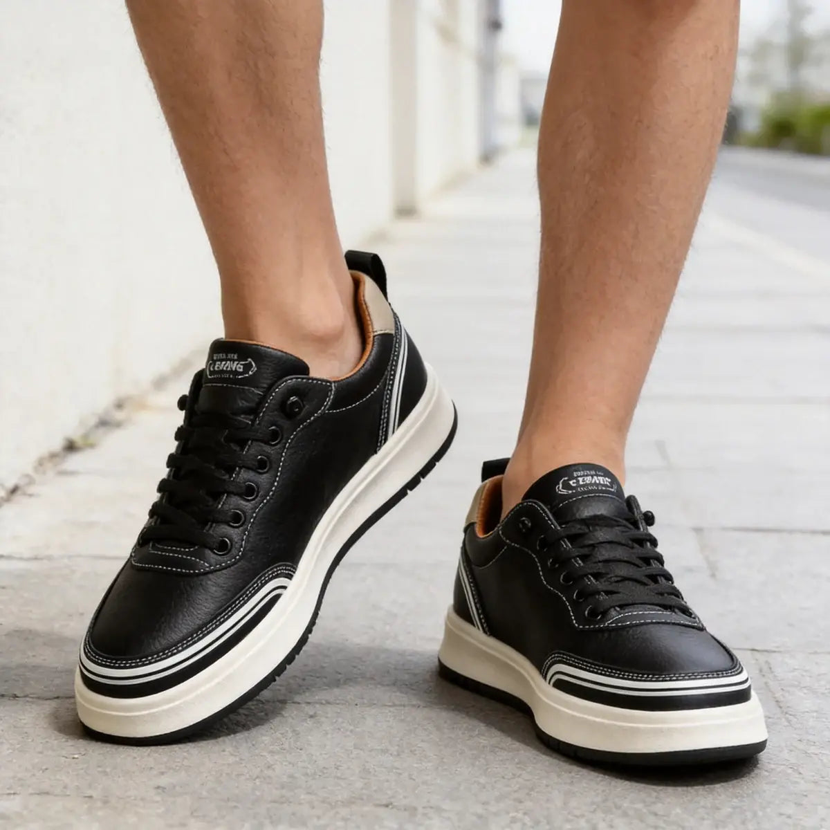 🔥【39-46】Zapatillas deportivas de piel resistentes al agua y a la suciedad con suelas suaves para una máxima comodidad.