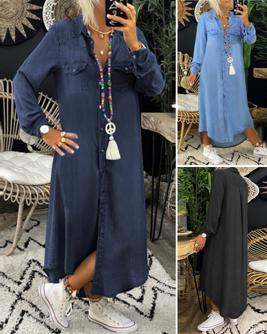 👘 50% de descuento 💥 Nuevos vestidos de mezclilla en tallas S-5XL ✅️ Pago contra entrega