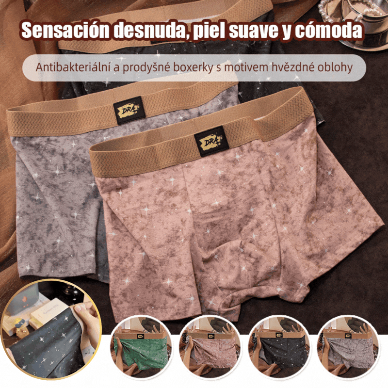 🔥【Conjunto de 4 piezas】Calzoncillos bóxer transpirables y cómodos de algodón puro para hombre