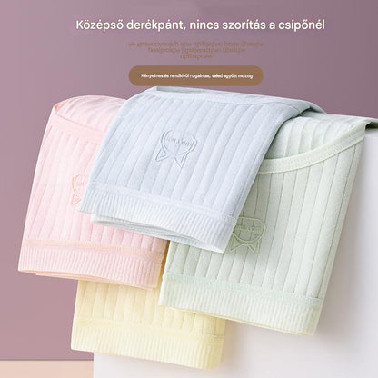 💓(14 db) Utolsó nap 50% kedvezménnyel-- Női egyszerű és fejlett antibakteriális fehérnemű magas derékkal, 35-90kg súlyú nők számára