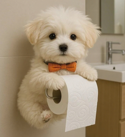 🐕🐕Aranyos kiskutya témájú WC-papírtartó_4190491