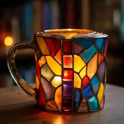 ✨【Oferta por tiempo limitado】📚Taza de café con forma de libro pintado en 3D_4285629