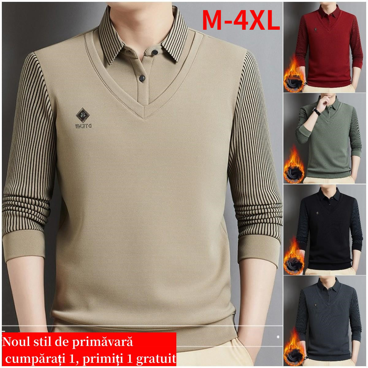 【50%OFF】🔥(M-4XL) Top térmico todo en uno de dos piezas de cachemir premium para hombre