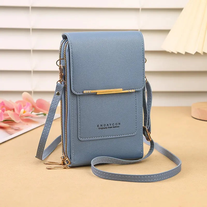 📢 ¡50 % de descuento! Bolso de piel auténtica para mujer compatible con pantallas táctiles.