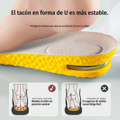 💥【Compra uno y llévate otro gratis】2 pares por 24 euros 👟Plantillas cómodas con cojín de aire y efecto de aumento de estatura 📈