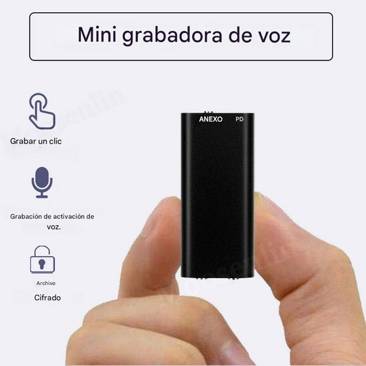 【32GB】Mini grabadora de voz con activación por voz inteligente